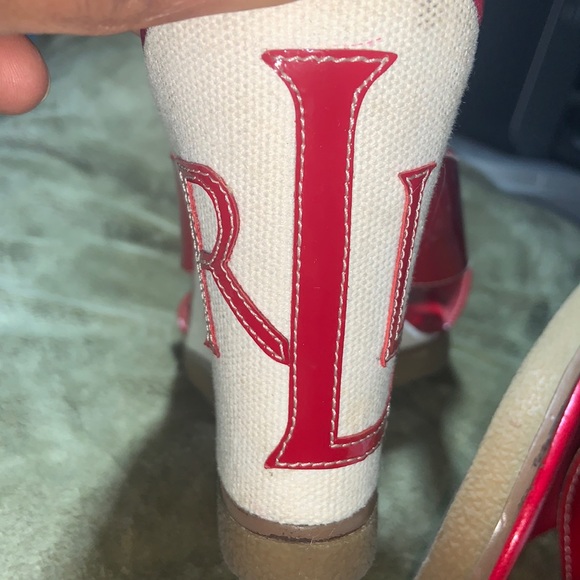 RALPH LAUREN SUMMER WEDGES - Picture 2 of 3